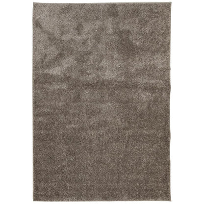 Tappeto a Pelo Lucido Lungo ISTAN Effetto Grigio 160x230 cm