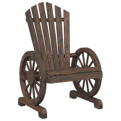 Set Salotto da Giardino 3 pz in Legno Massello di Abete