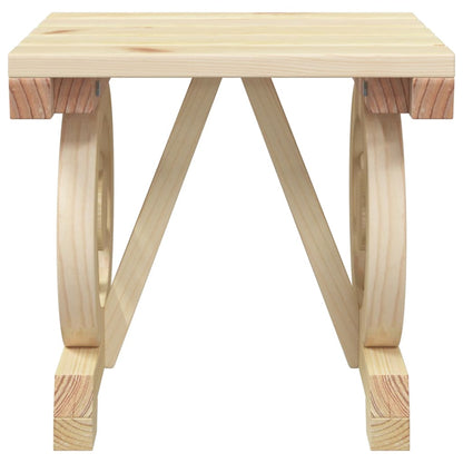 Poggiapiedi da Giardino 40x36,5x38,5 cm Lgno Massello di Abete