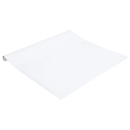 Adesivo per Mobili Autoadesivo Bianco Opaco 90x500 cm in PVC