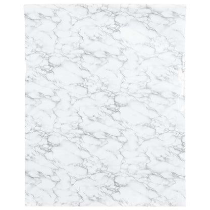 Adesivo per Mobili Autoadesivo Bianco Marmoreo 90x500 cm in PVC