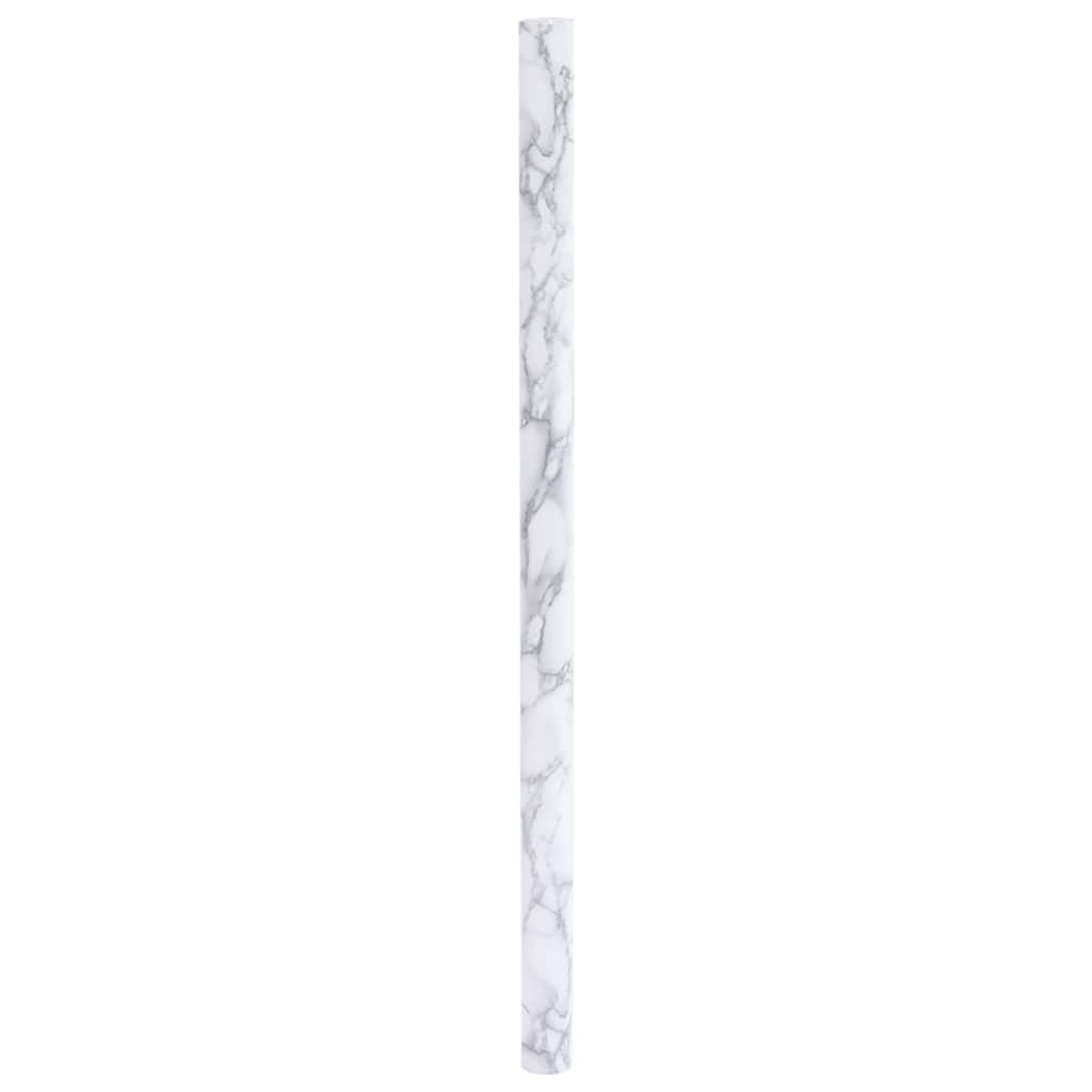 Adesivo per Mobili Autoadesivo Bianco Marmoreo 90x500 cm in PVC