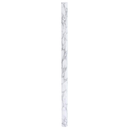 Adesivo per Mobili Autoadesivo Bianco Marmoreo 90x500 cm in PVC