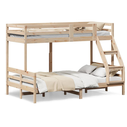 Letto a Castello 90x200/120x200 cm in Legno Massello di Pino