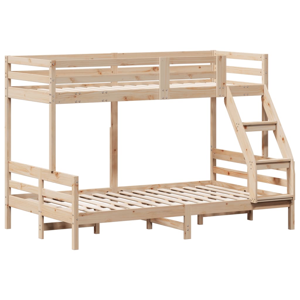 Letto a Castello 90x200/120x200 cm in Legno Massello di Pino
