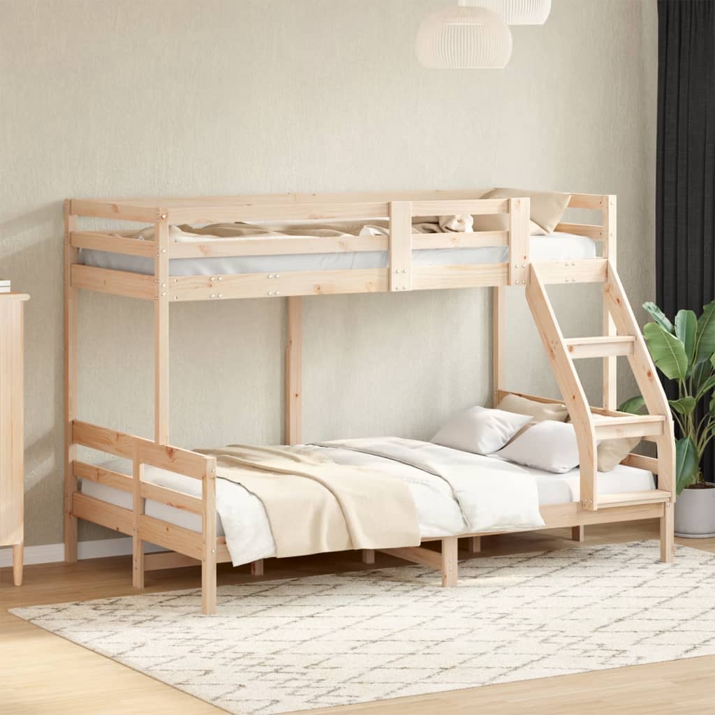 Letto a Castello 90x200/120x200 cm in Legno Massello di Pino