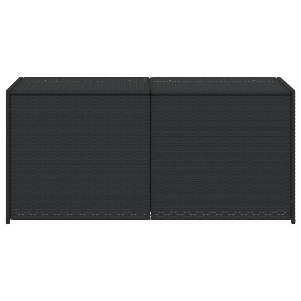 Contenitore da Giardino Nero 283L in Polyrattan