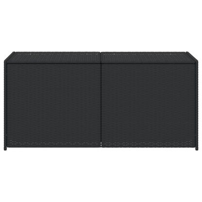 Contenitore da Giardino Nero 283L in Polyrattan