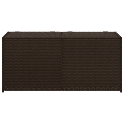 Contenitore da Giardino Marrone 283L in Polyrattan
