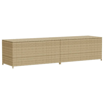 Contenitore da Giardino Beige Misto 469L in Polyrattan