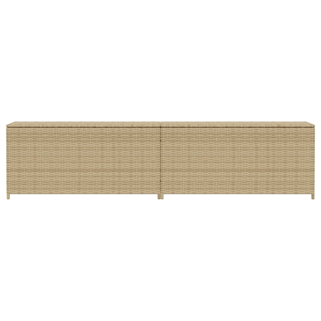 Contenitore da Giardino Beige Misto 469L in Polyrattan