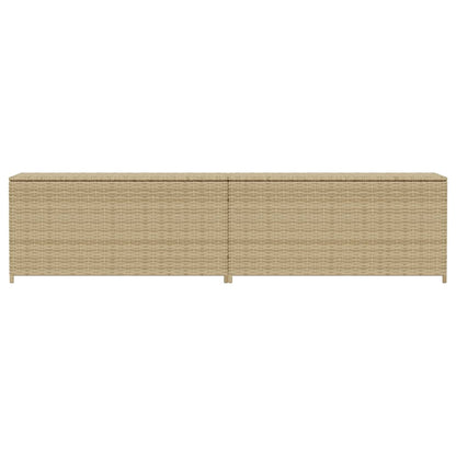 Contenitore da Giardino Beige Misto 469L in Polyrattan