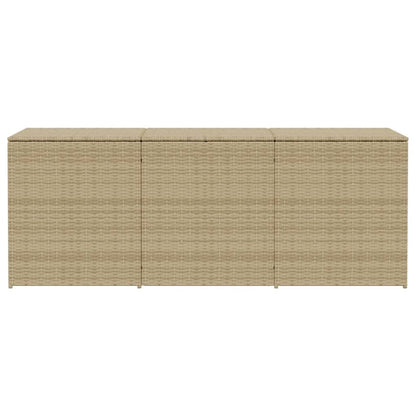 Contenitore da Giardino Beige Misto 984L in Polyrattan