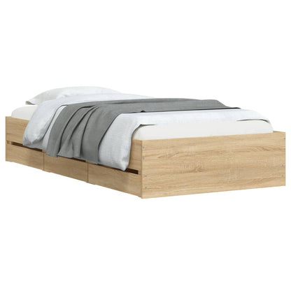 Giroletto Cassetti Rovere Sonoma 100x200 cm Legno Multistrato
