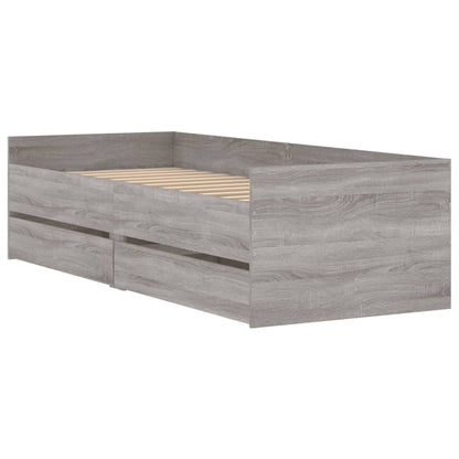 Giroletto con Cassetti Grigio Sonoma 90x200 cm