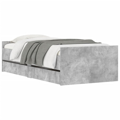 Giroletto con Cassetti Grigio Cemento 100x200 cm