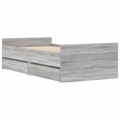Giroletto con Cassetti Grigio Sonoma 90x200 cm