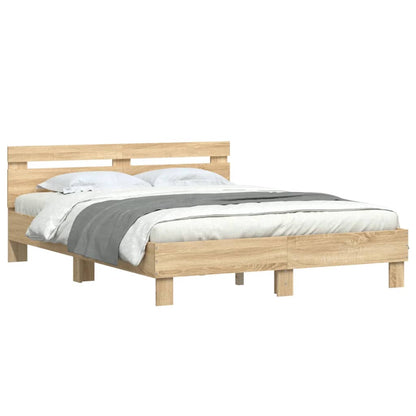 Giroletto Testiera Rovere Sonoma 140x190 cm Legno Multistrato