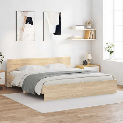 Giroletto con Testiera Rovere Sonoma 160x200 cm