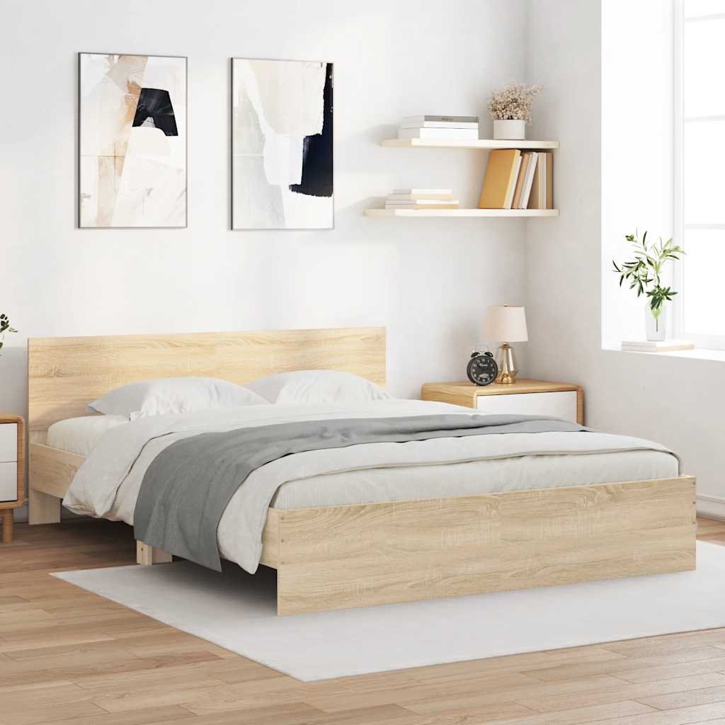 Giroletto con Testiera Rovere Sonoma 140x200 cm