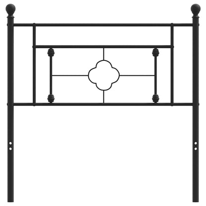 Testiera di Ricambio in Metallo Nero 90 cm