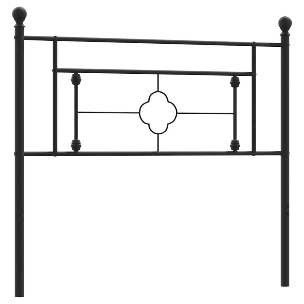 Testiera di Ricambio in Metallo Nero 107 cm
