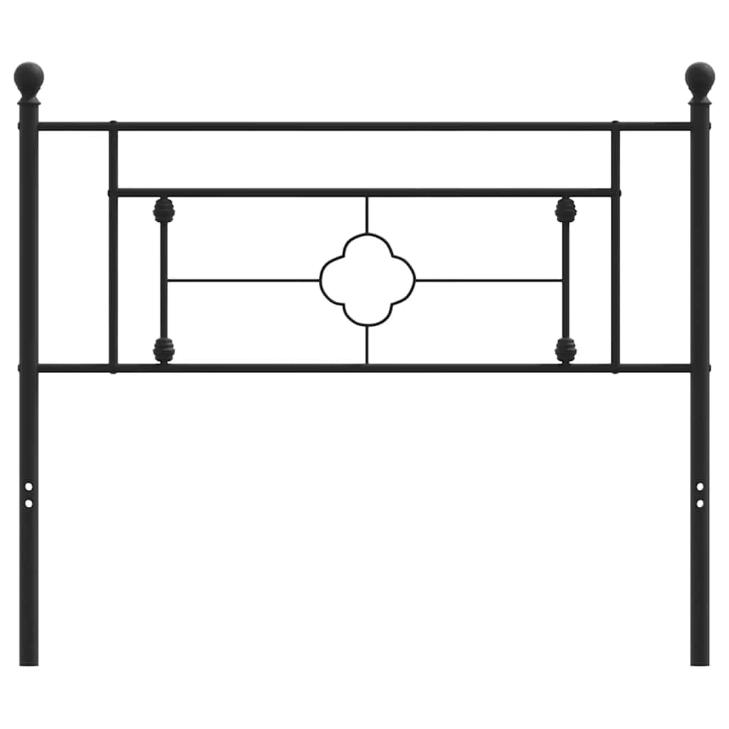 Testiera di Ricambio in Metallo Nero 107 cm