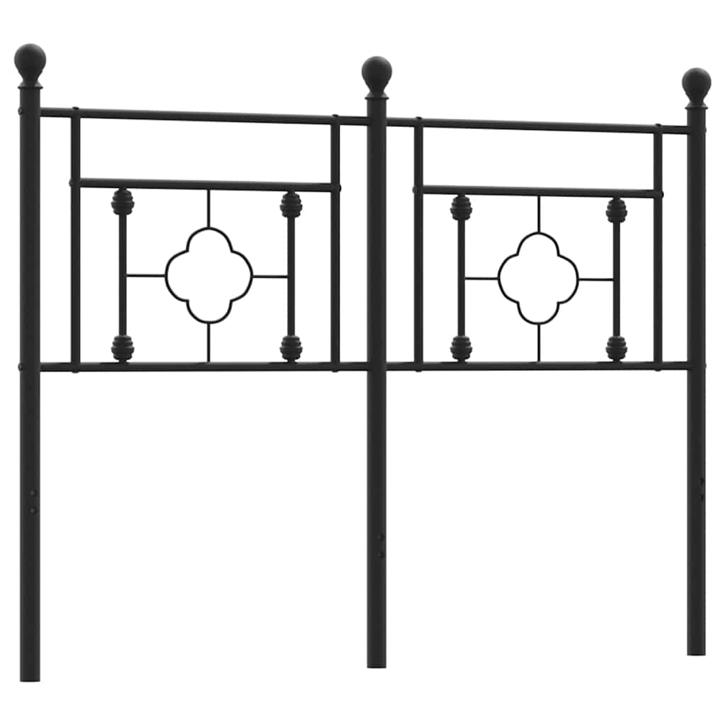 Testiera di Ricambio in Metallo Nero 120 cm