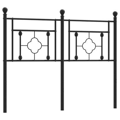 Testiera di Ricambio in Metallo Nero 120 cm