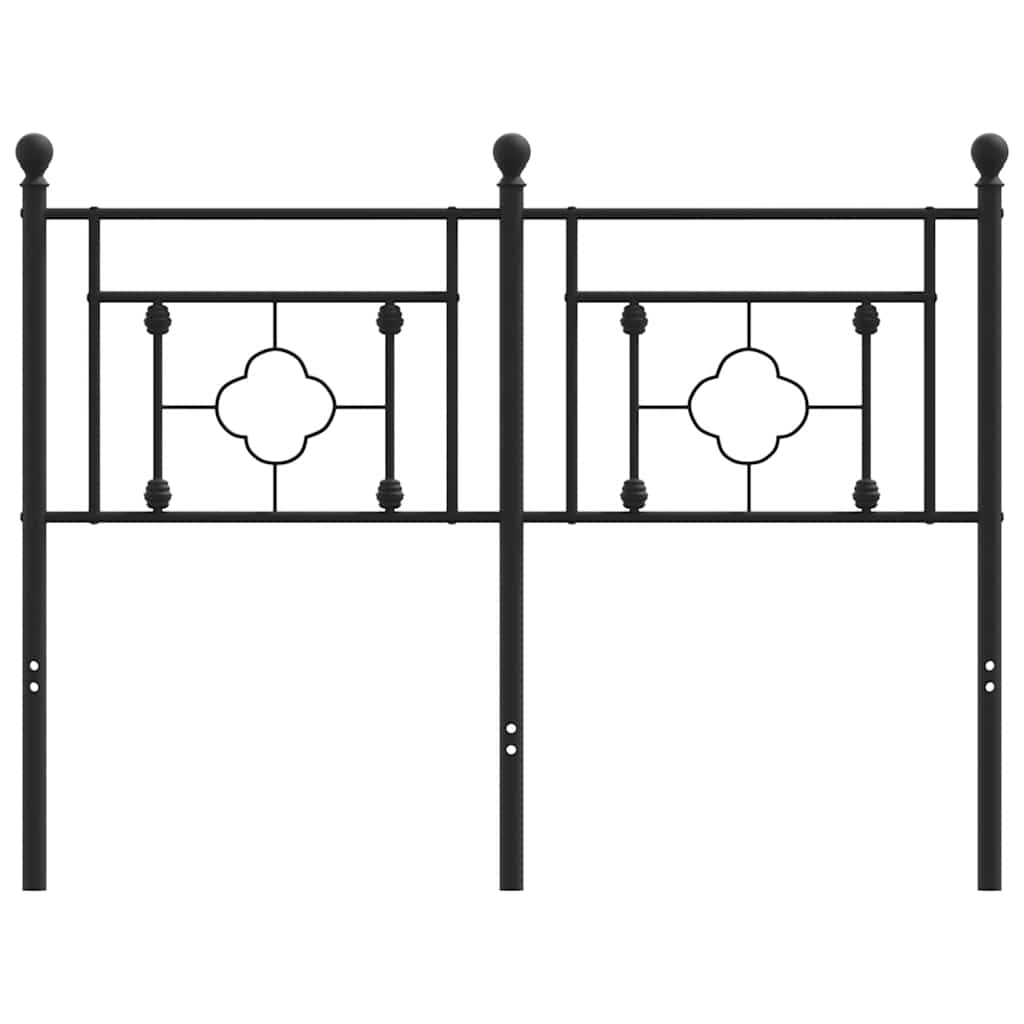 Testiera di Ricambio in Metallo Nero 120 cm