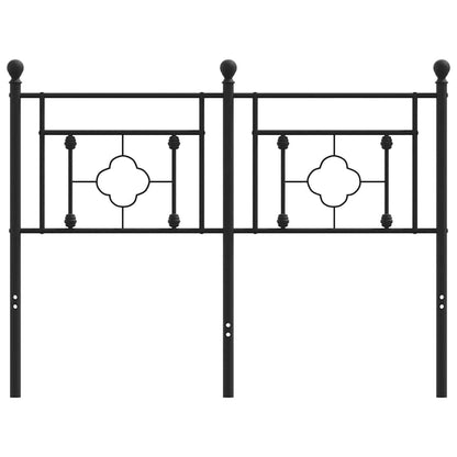 Testiera di Ricambio in Metallo Nero 120 cm