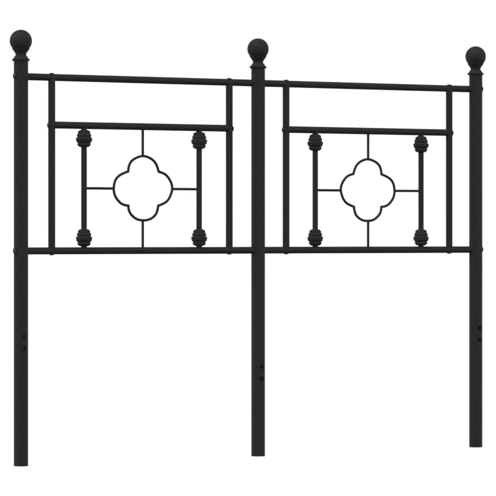 Testiera di Ricambio in Metallo Nero 120 cm
