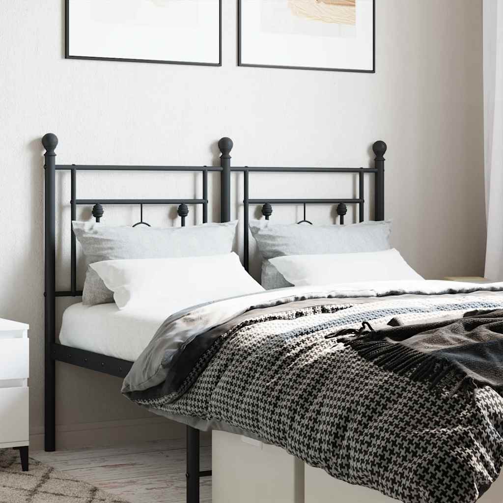 Testiera di Ricambio in Metallo Nero 120 cm