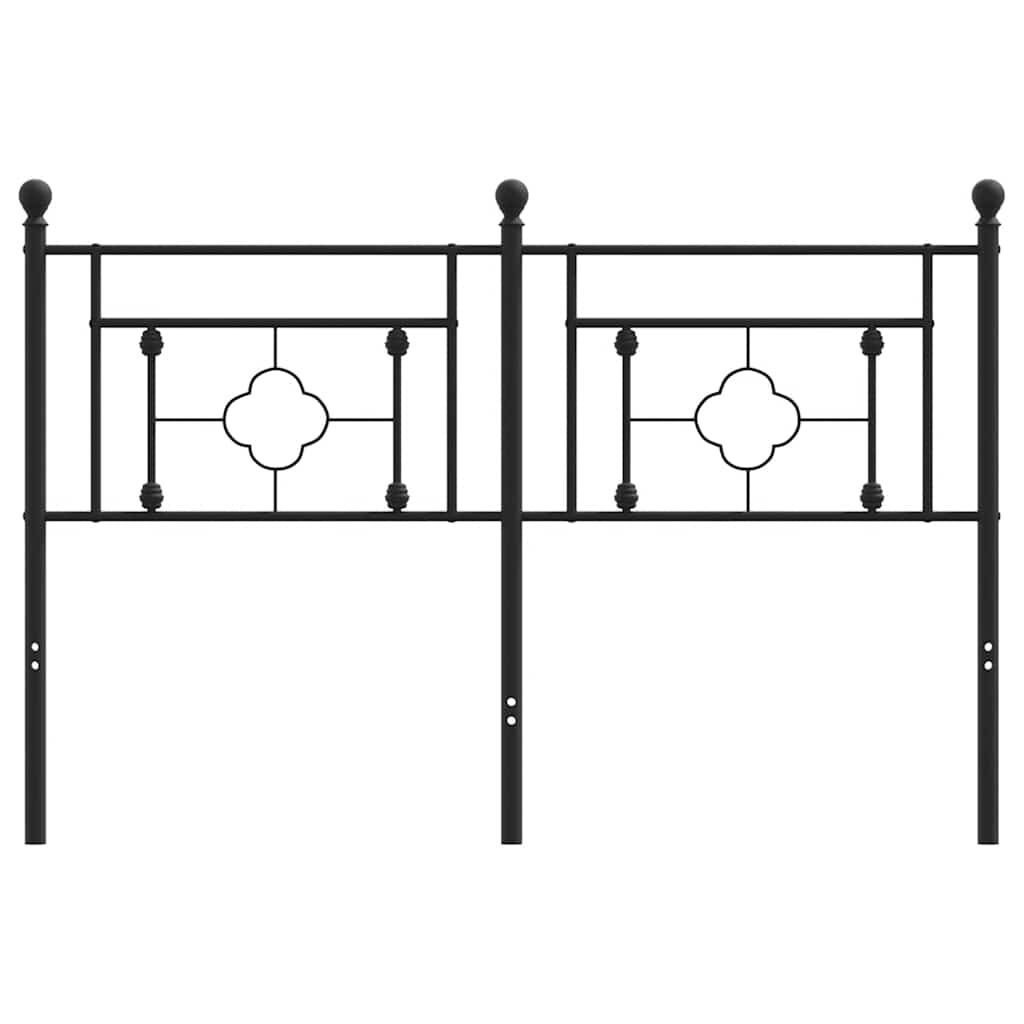 Testiera di Ricambio in Metallo Nero 140 cm