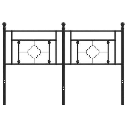 Testiera di Ricambio in Metallo Nero 140 cm