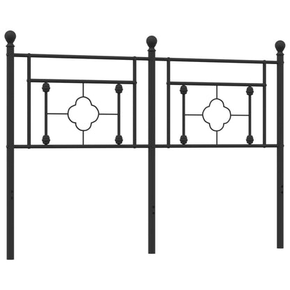 Testiera di Ricambio in Metallo Nero 140 cm