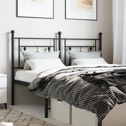 Testiera di Ricambio in Metallo Nero 140 cm