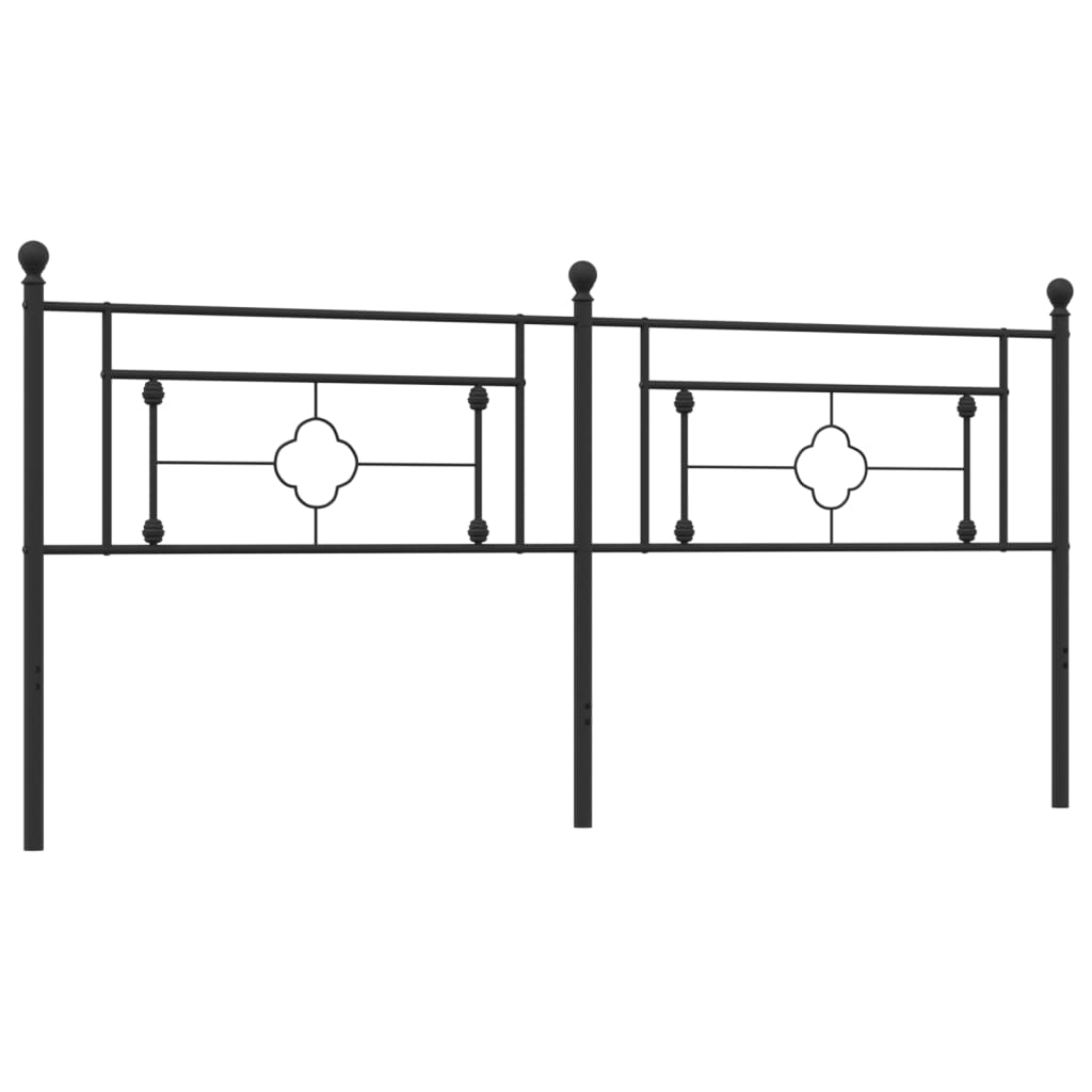 Testiera di Ricambio in Metallo Nero 193 cm