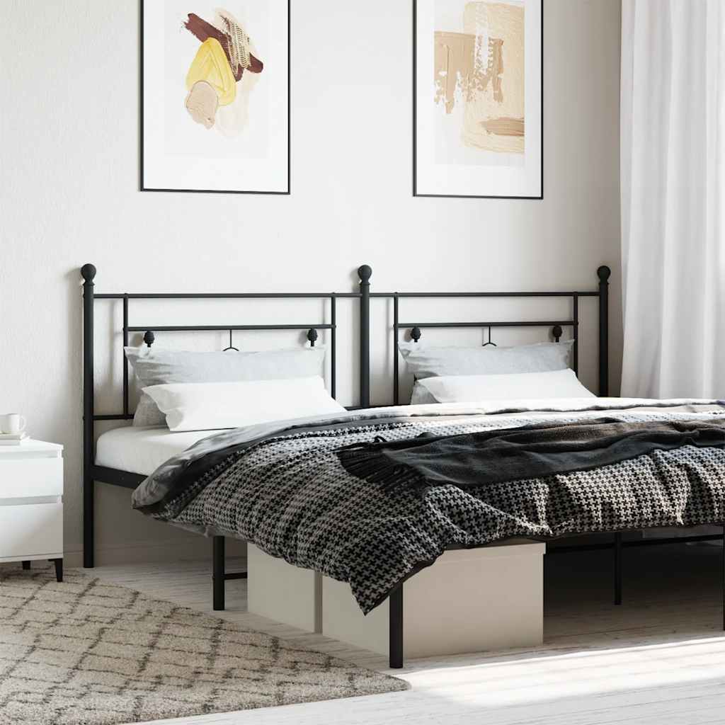 Testiera di Ricambio in Metallo Nero 193 cm