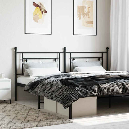 Testiera di Ricambio in Metallo Nero 193 cm