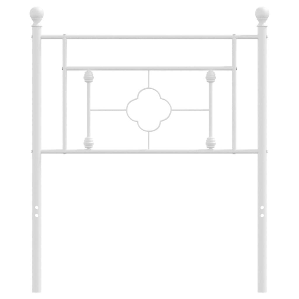 Testiera di Ricambio in Metallo Bianco 75 cm
