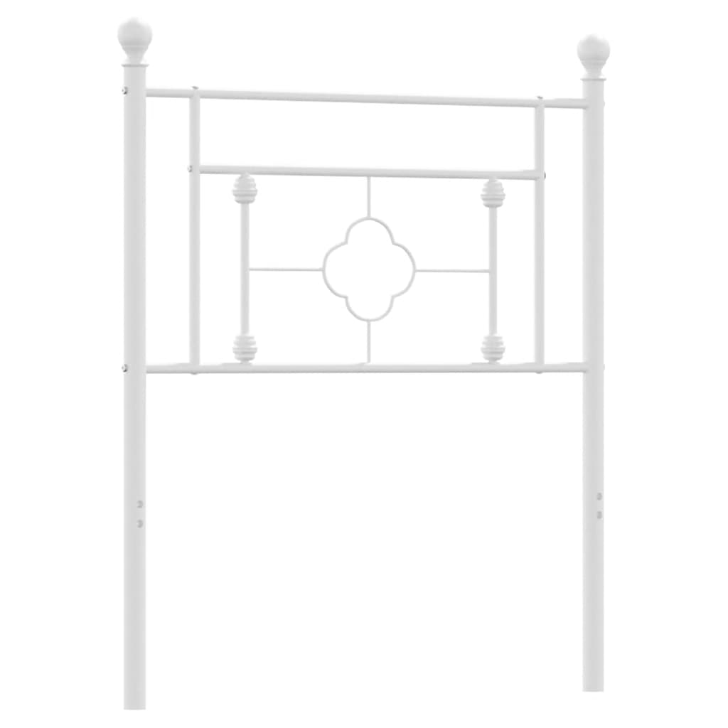 Testiera di Ricambio in Metallo Bianco 75 cm