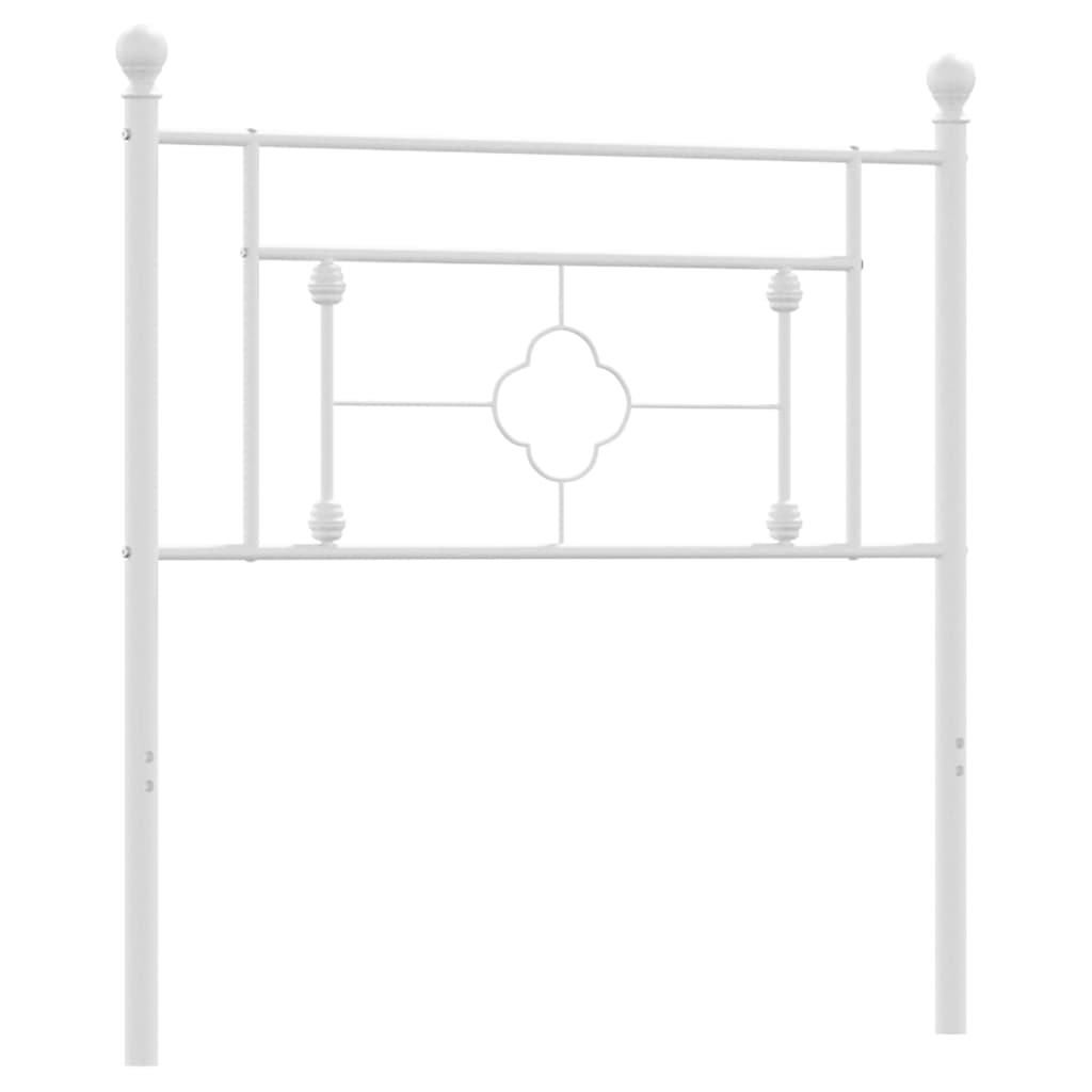 Testiera di Ricambio in Metallo Bianco 90 cm
