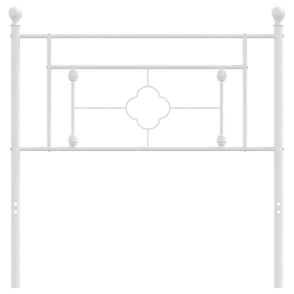 Testiera di Ricambio in Metallo Bianco 90 cm