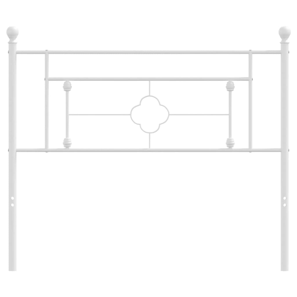 Testiera di Ricambio in Metallo Bianco 107 cm