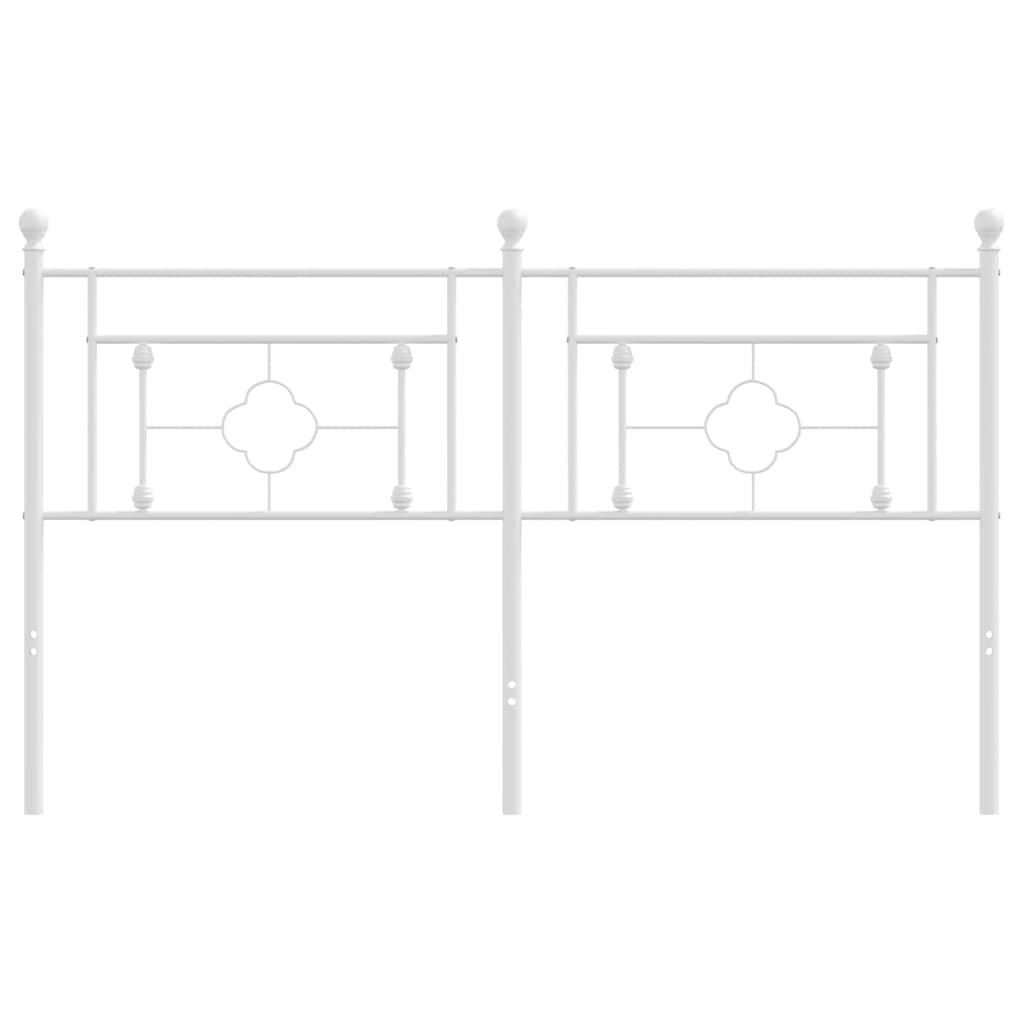 Testiera di Ricambio in Metallo Bianco 150 cm