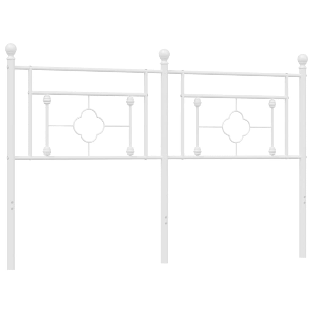 Testiera di Ricambio in Metallo Bianco 150 cm