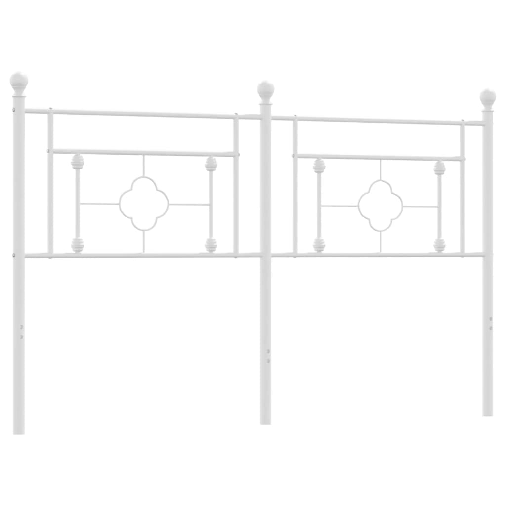 Testiera di Ricambio in Metallo Bianco 160 cm