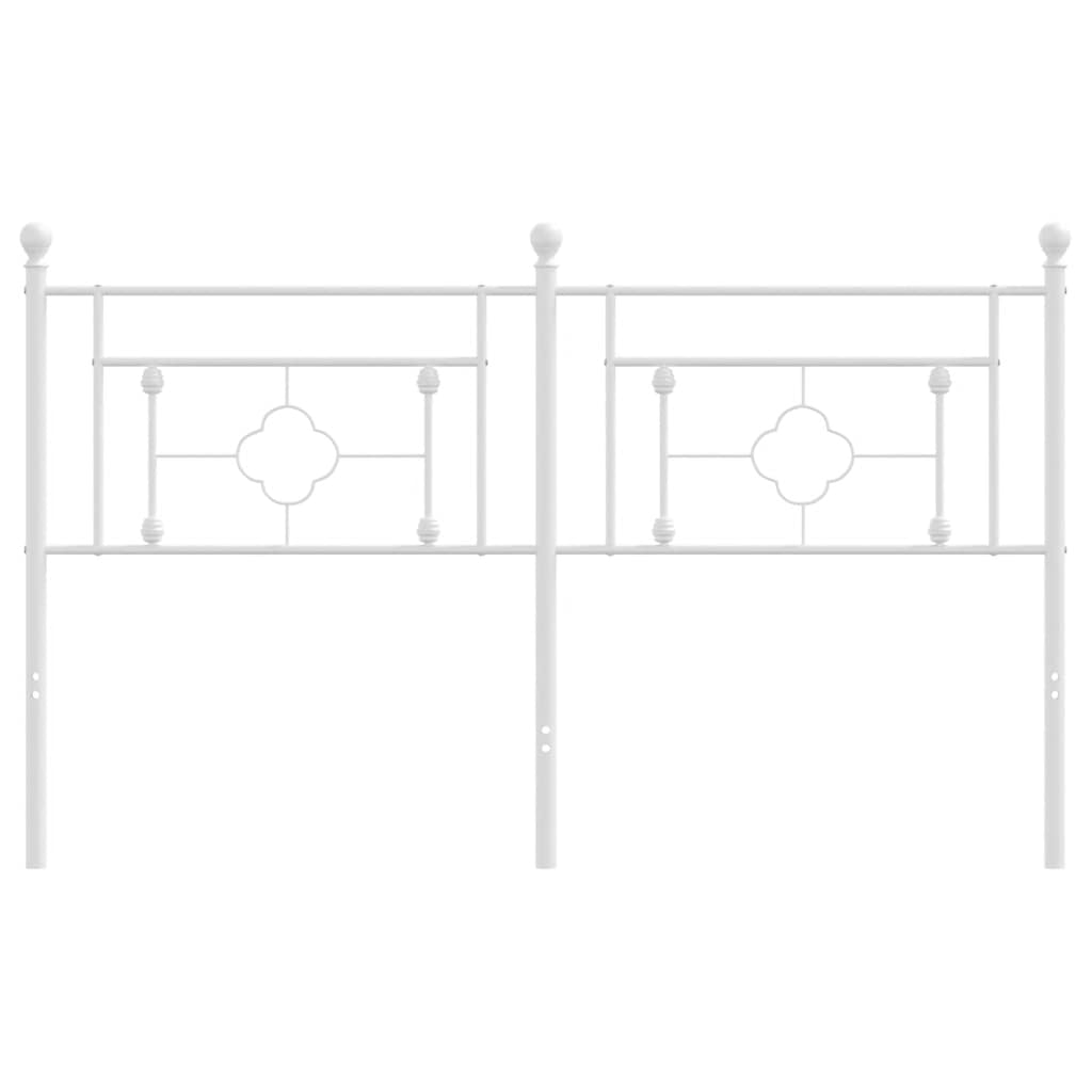 Testiera di Ricambio in Metallo Bianco 160 cm