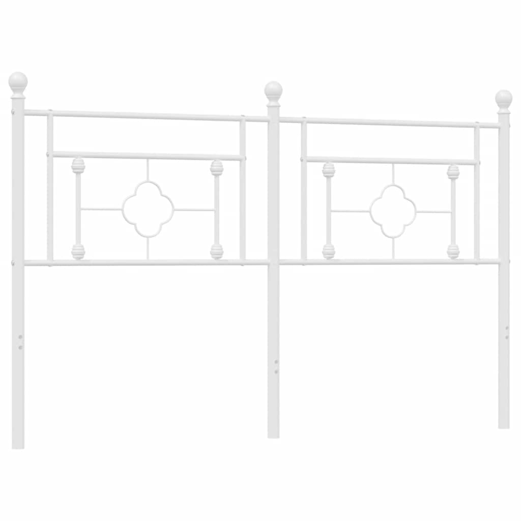 Testiera di Ricambio in Metallo Bianco 160 cm